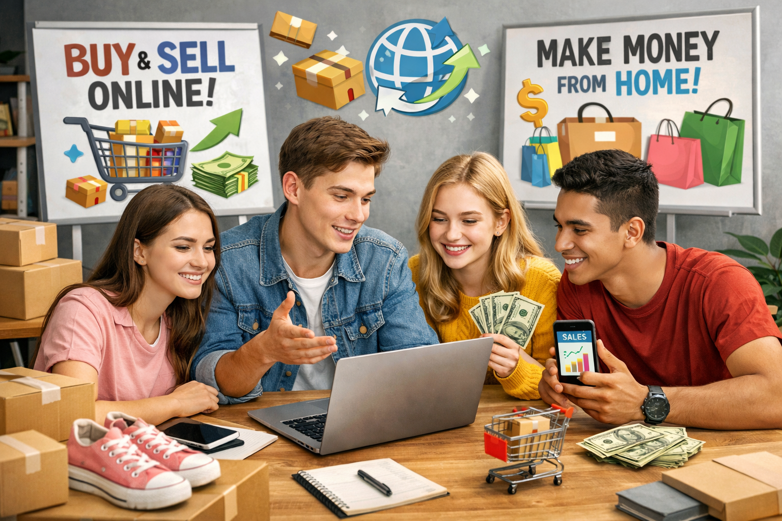 Invest Money To Buy And Sell Products On